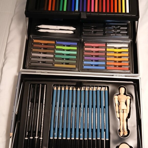 Artist Loft Art set with aluminum portable case - Picture 2 of 10